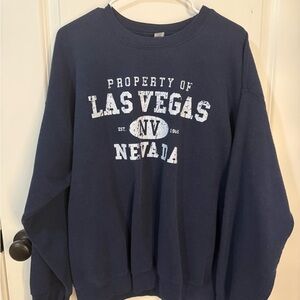 Las Vegas Navy Blue Sweater